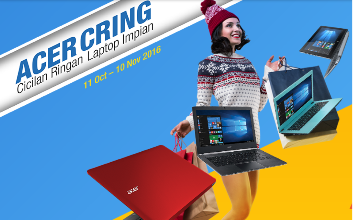 Acer Cring, Cicil Laptop Rp 12 Ribu Per Hari!